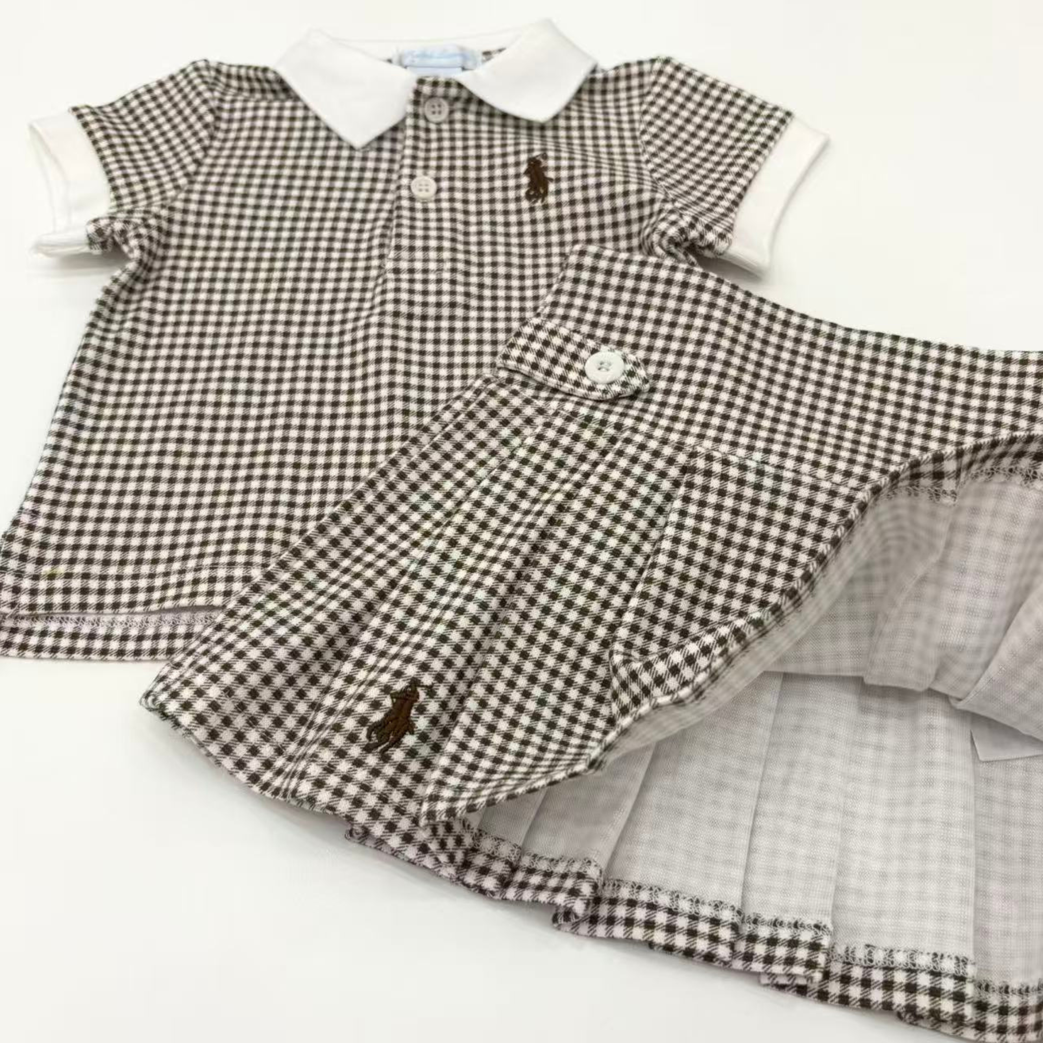 Set Skirt Checkered Kuda