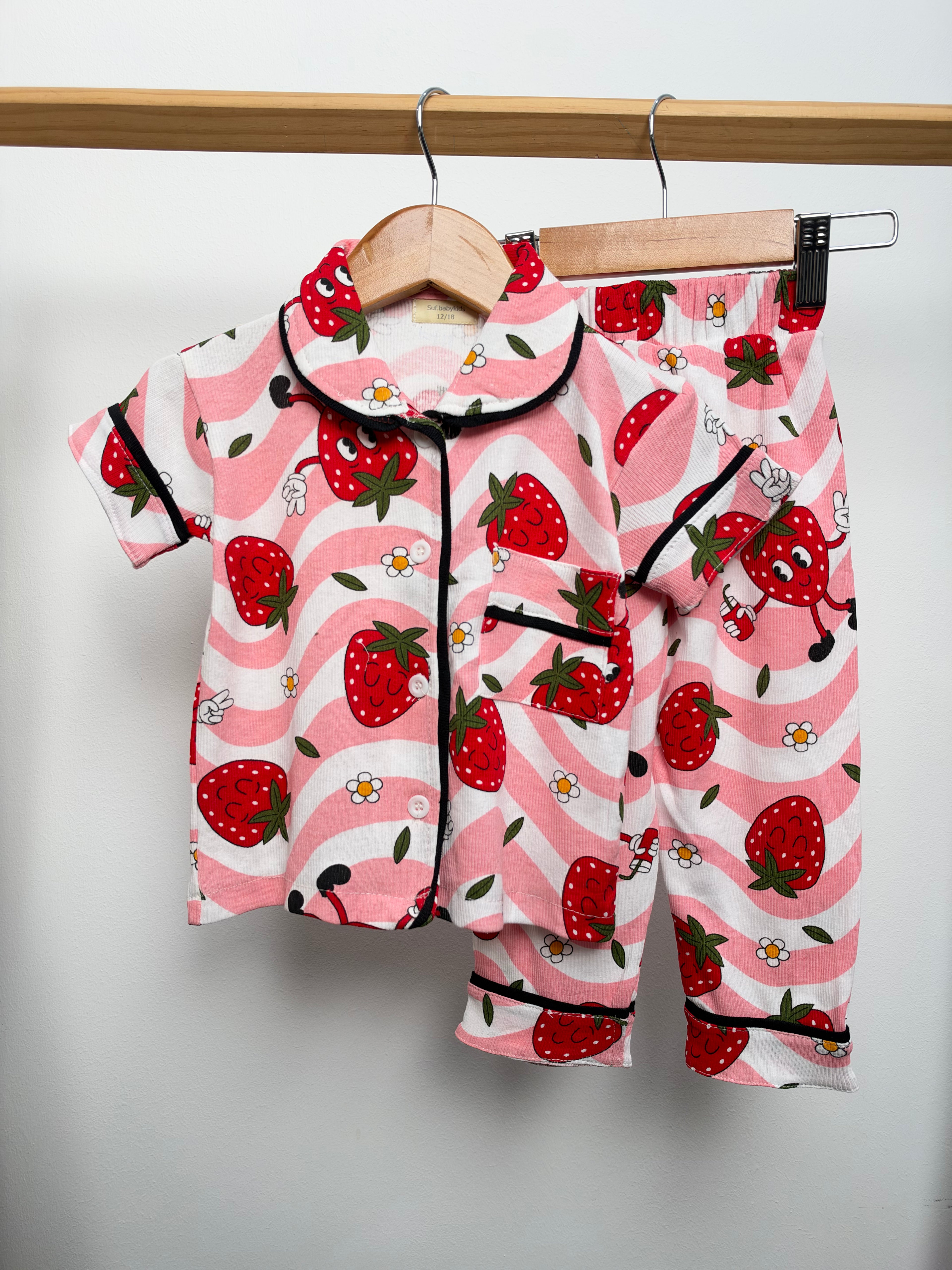 Pyjamas Toddler button Sufbabykids