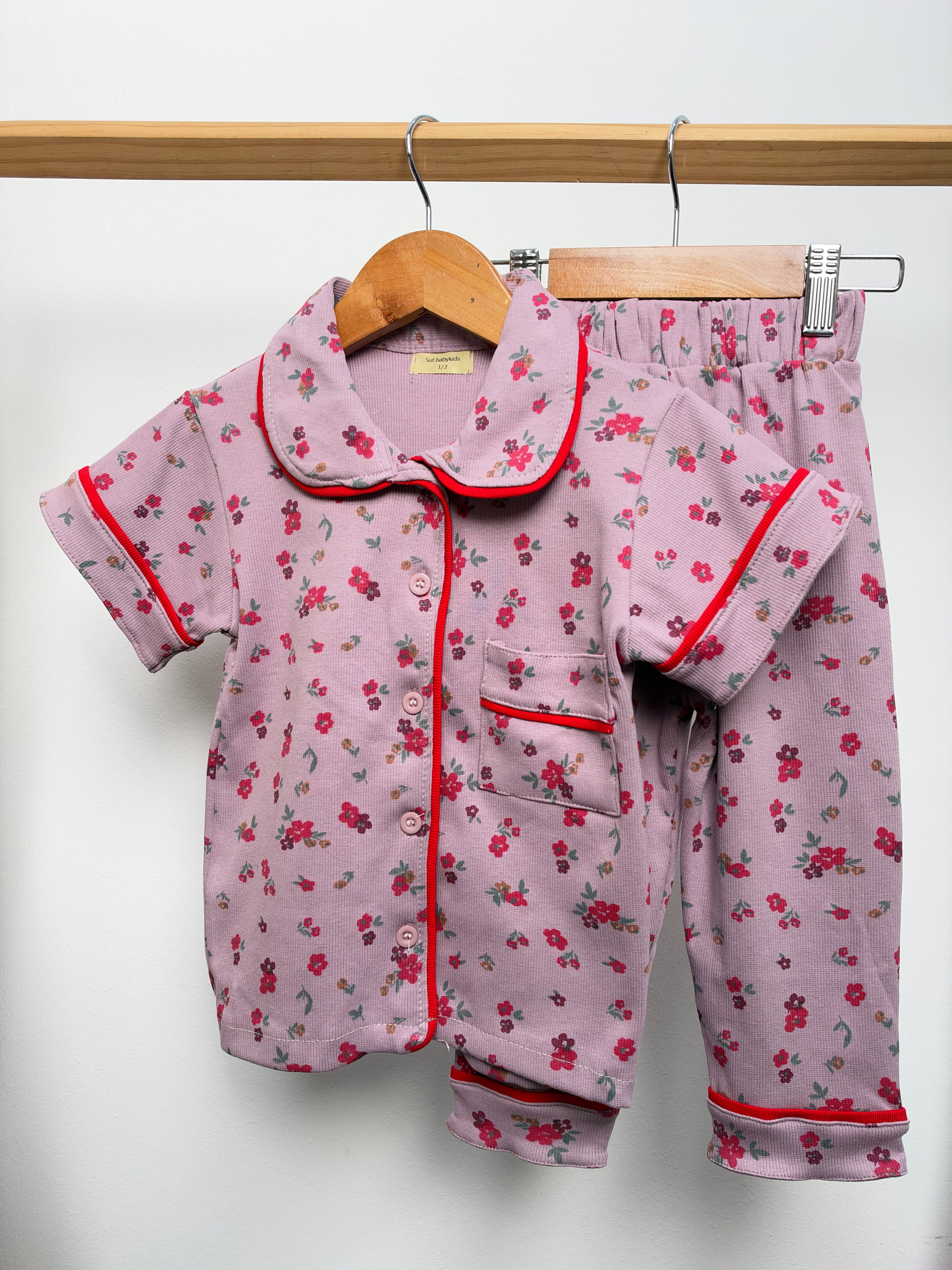 Pyjamas Kids button Sufbabykids