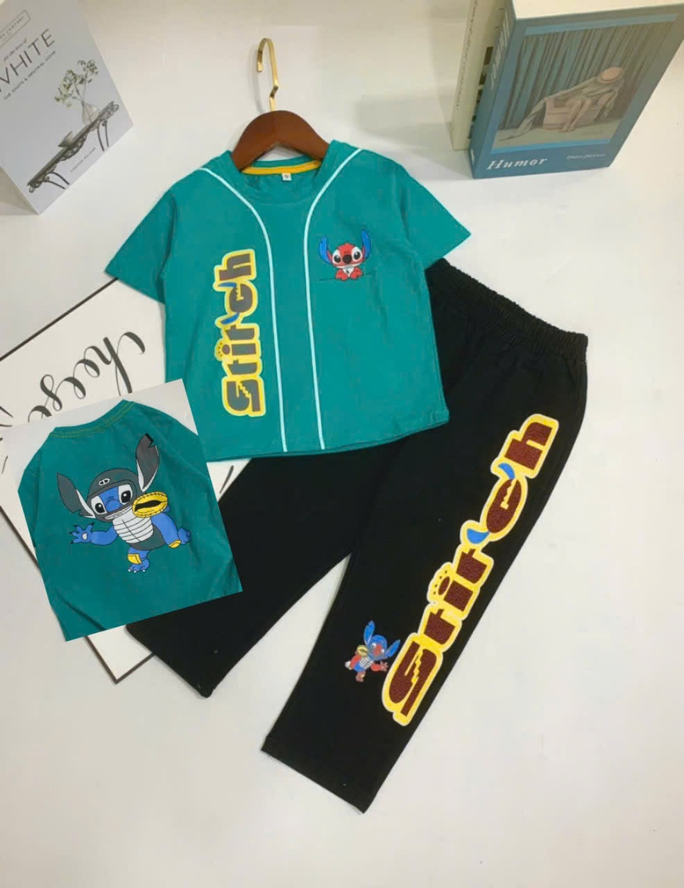 STICH SET WITH PANTS SOFT JEANS (JEGGING) LOOSE CUTTING