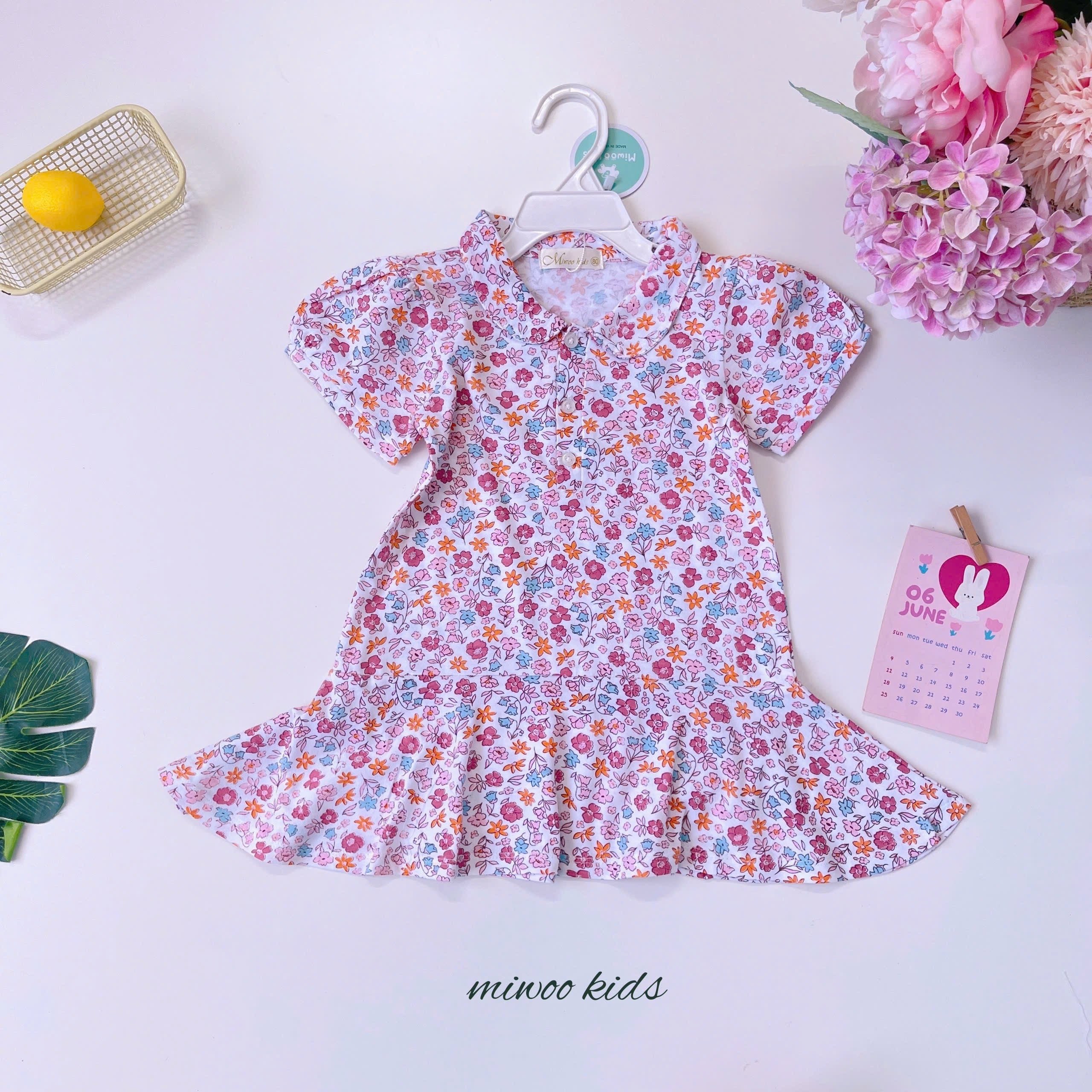 DRESS CUTE LIMITED COTTON COLAR MIWOO