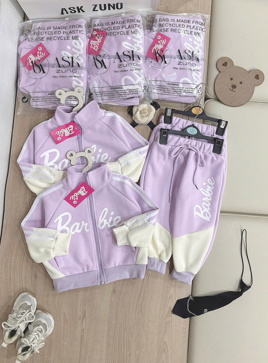 Barbie Set Purple Lilac