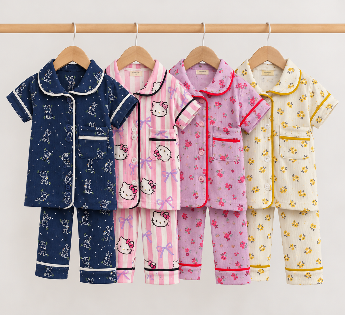 Pyjamas Kids button Sufbabykids
