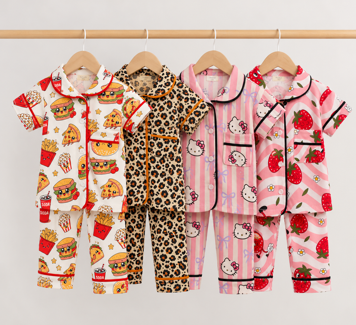 Pyjamas Toddler button Sufbabykids