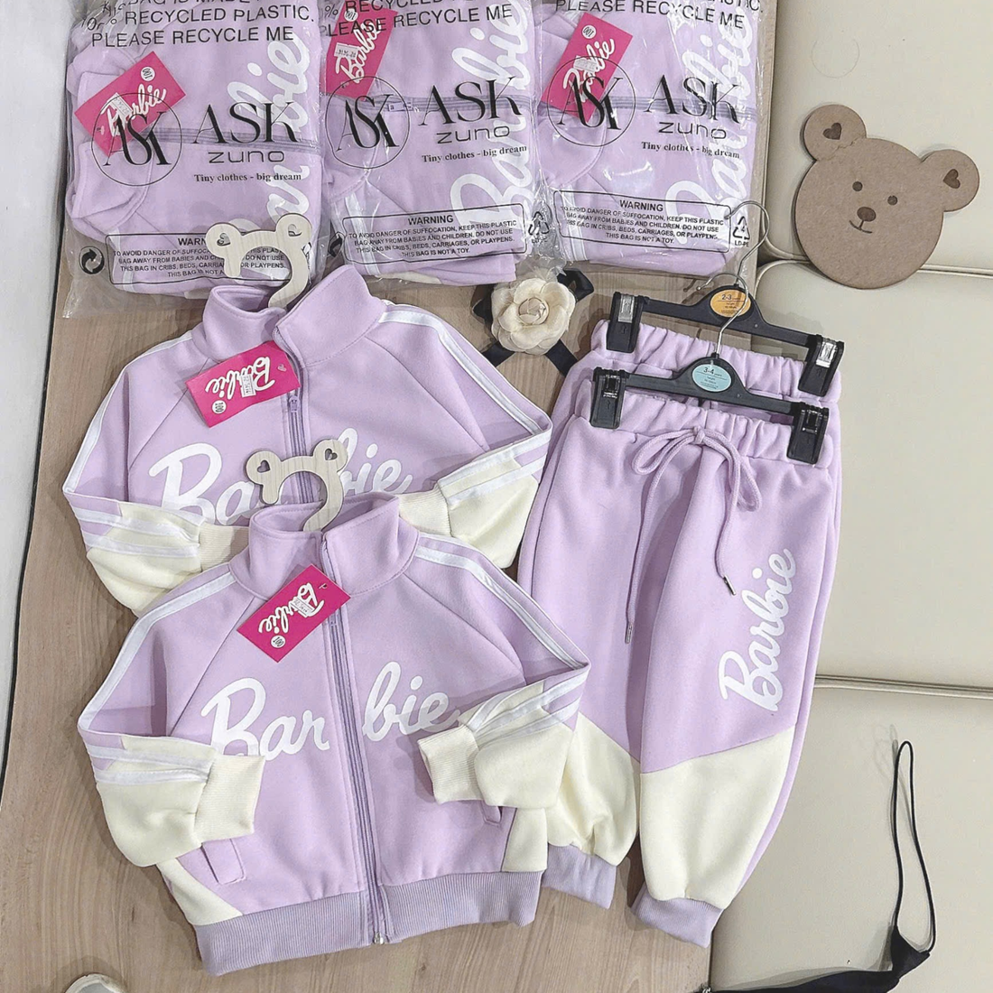 Barbie Set Purple Lilac