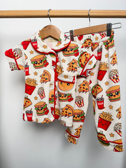 Pyjamas Toddler button Sufbabykids