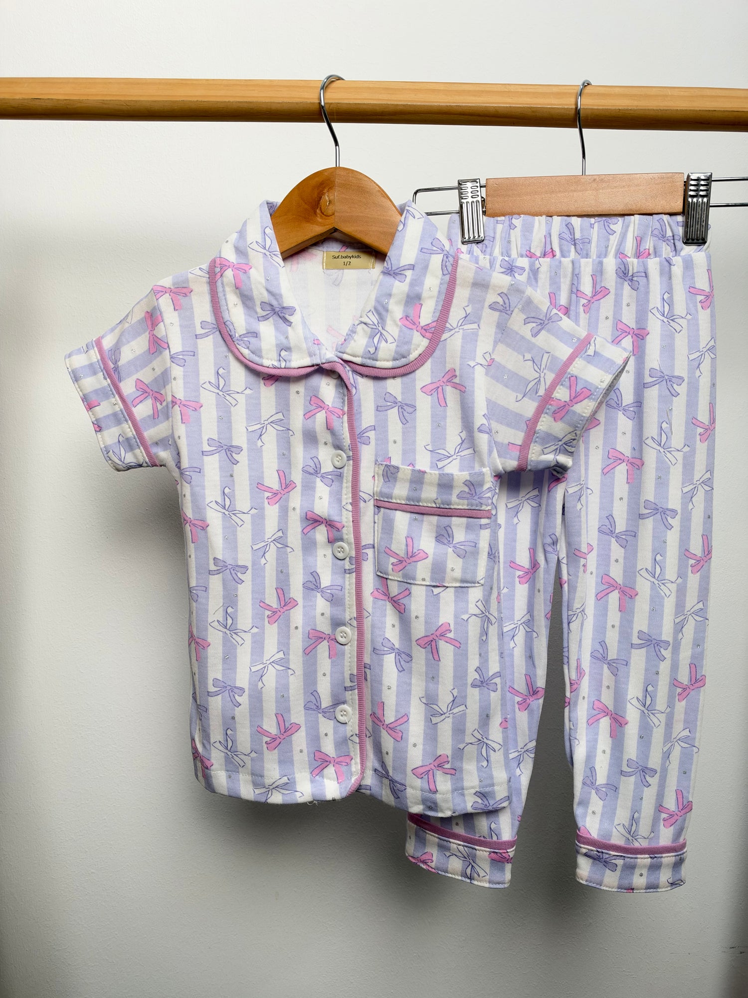 Pyjamas Kids button Sufbabykids