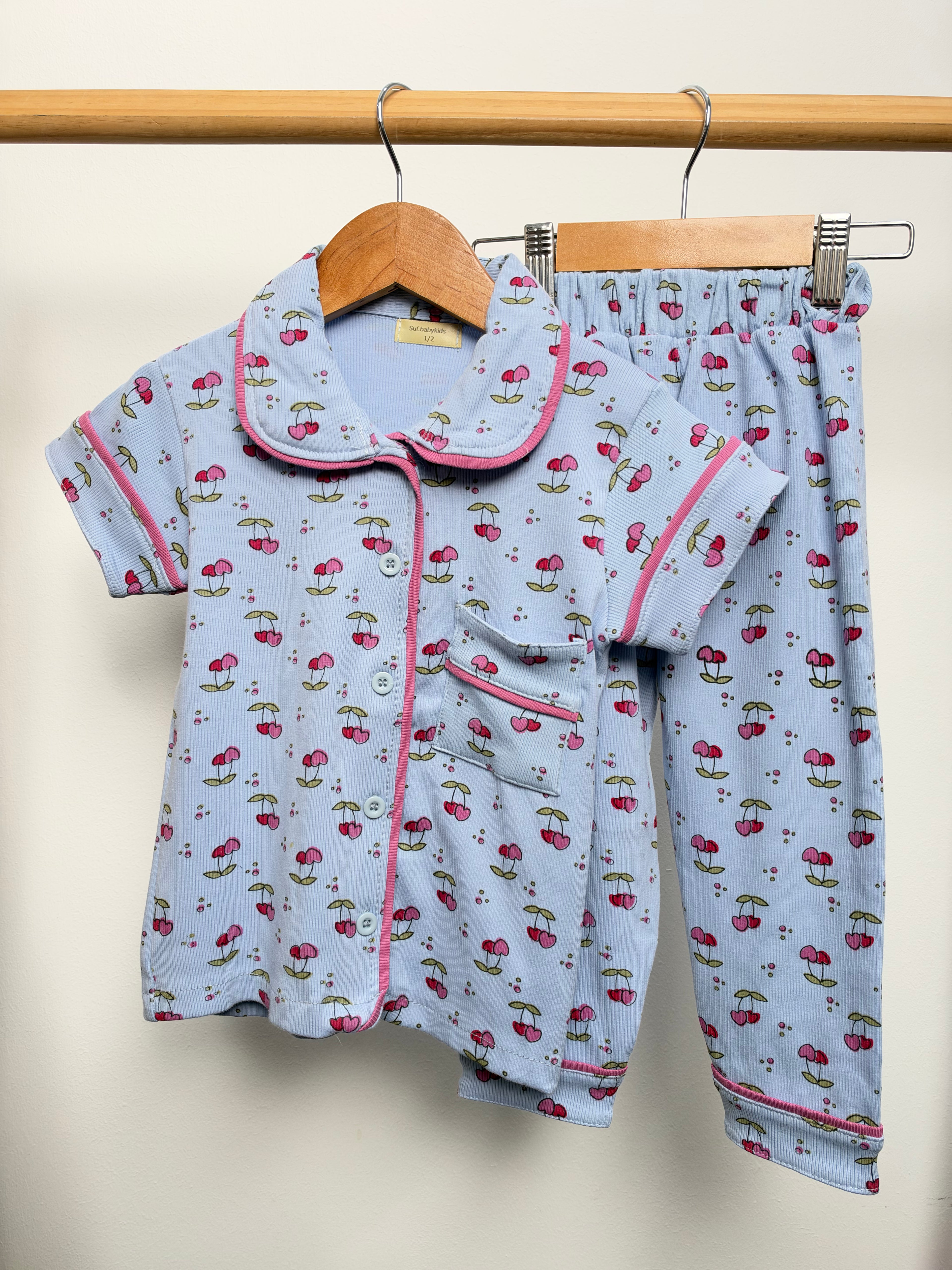 Pyjamas Kids button Sufbabykids