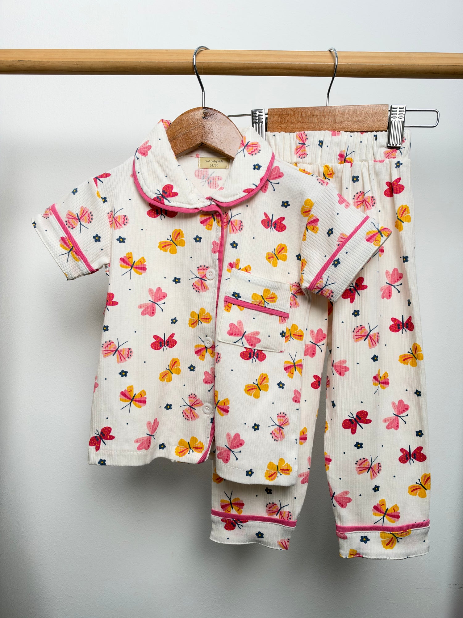 Pyjamas Toddler button Sufbabykids