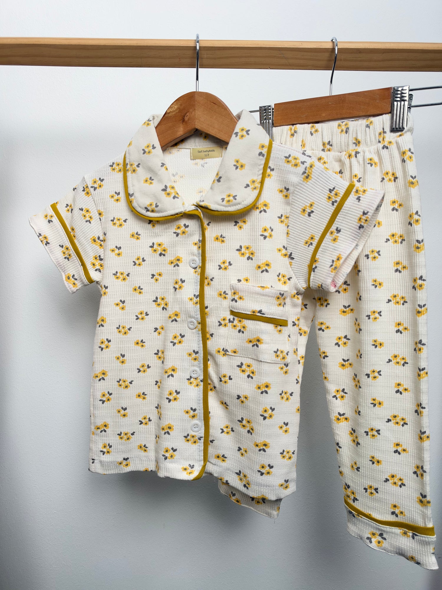 Pyjamas Kids button Sufbabykids