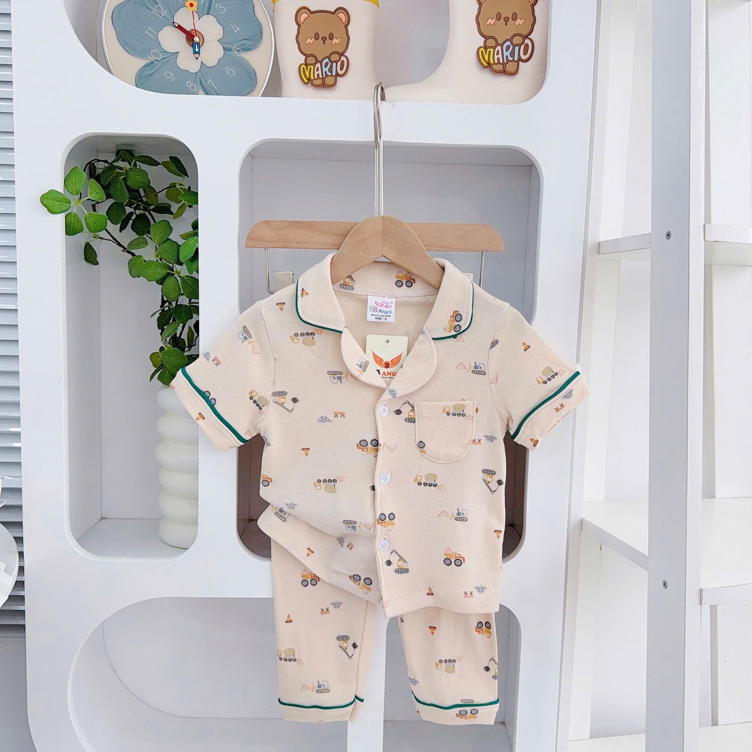 Pyjamas button Cotton japan