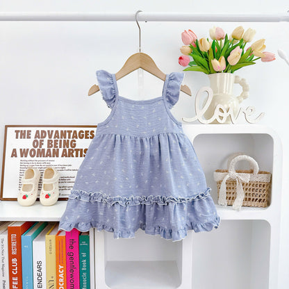 DRESS KETIAK LUAS SETENGAH KAKI LEBIH COTTON LINEN BLEND