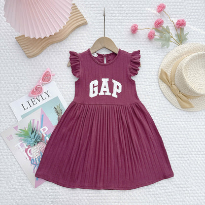 Dress cotton pleated / cotton eyelet sulam V2