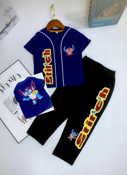 STICH SET WITH PANTS SOFT JEANS (JEGGING) LOOSE CUTTING