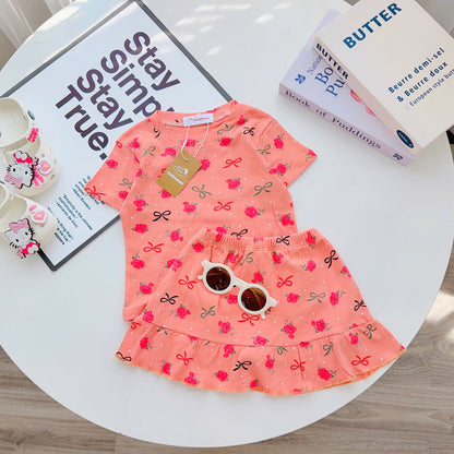 SET SHORT SKIRT MINIMOON CUTE