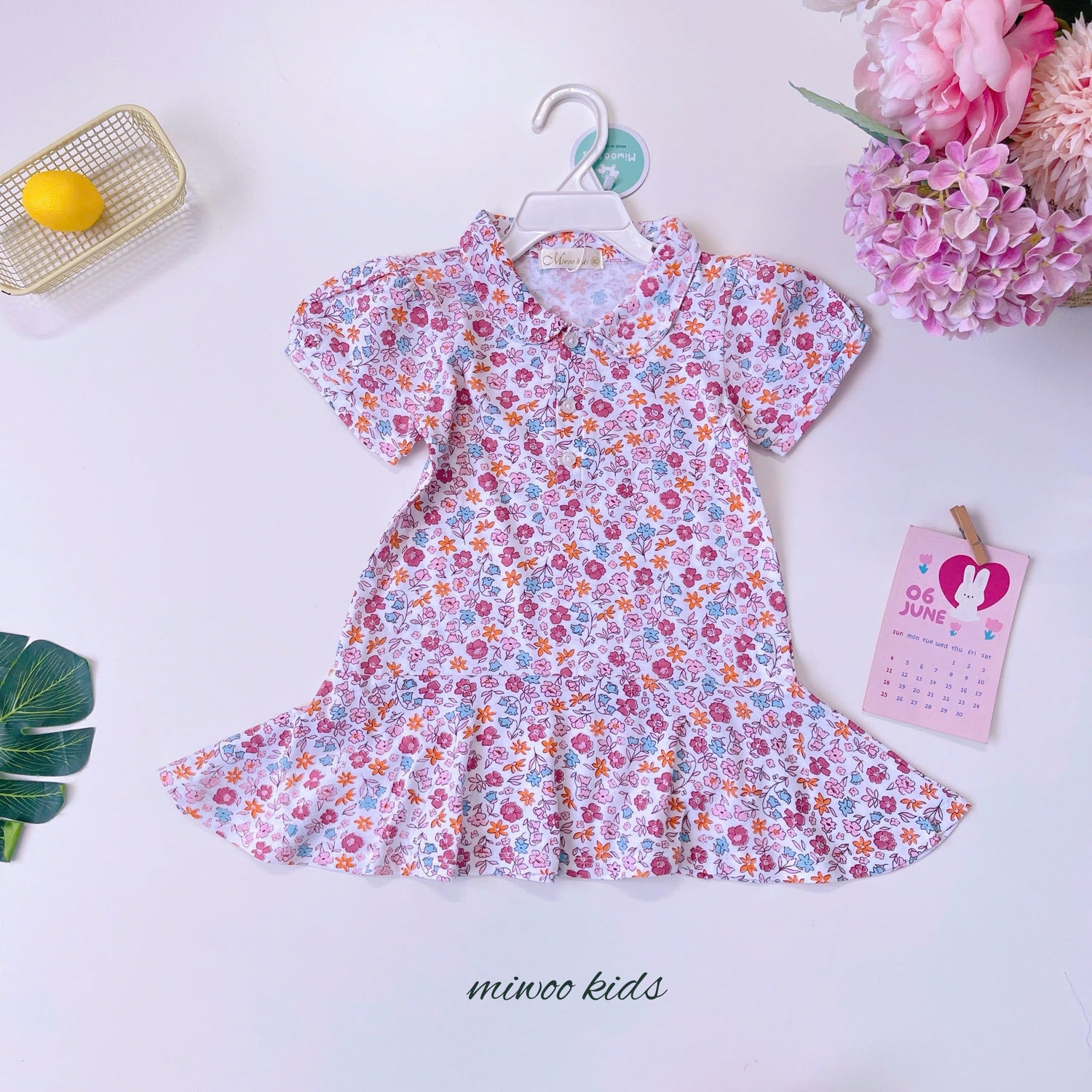 DRESS CUTE LIMITED COTTON COLAR MIWOO