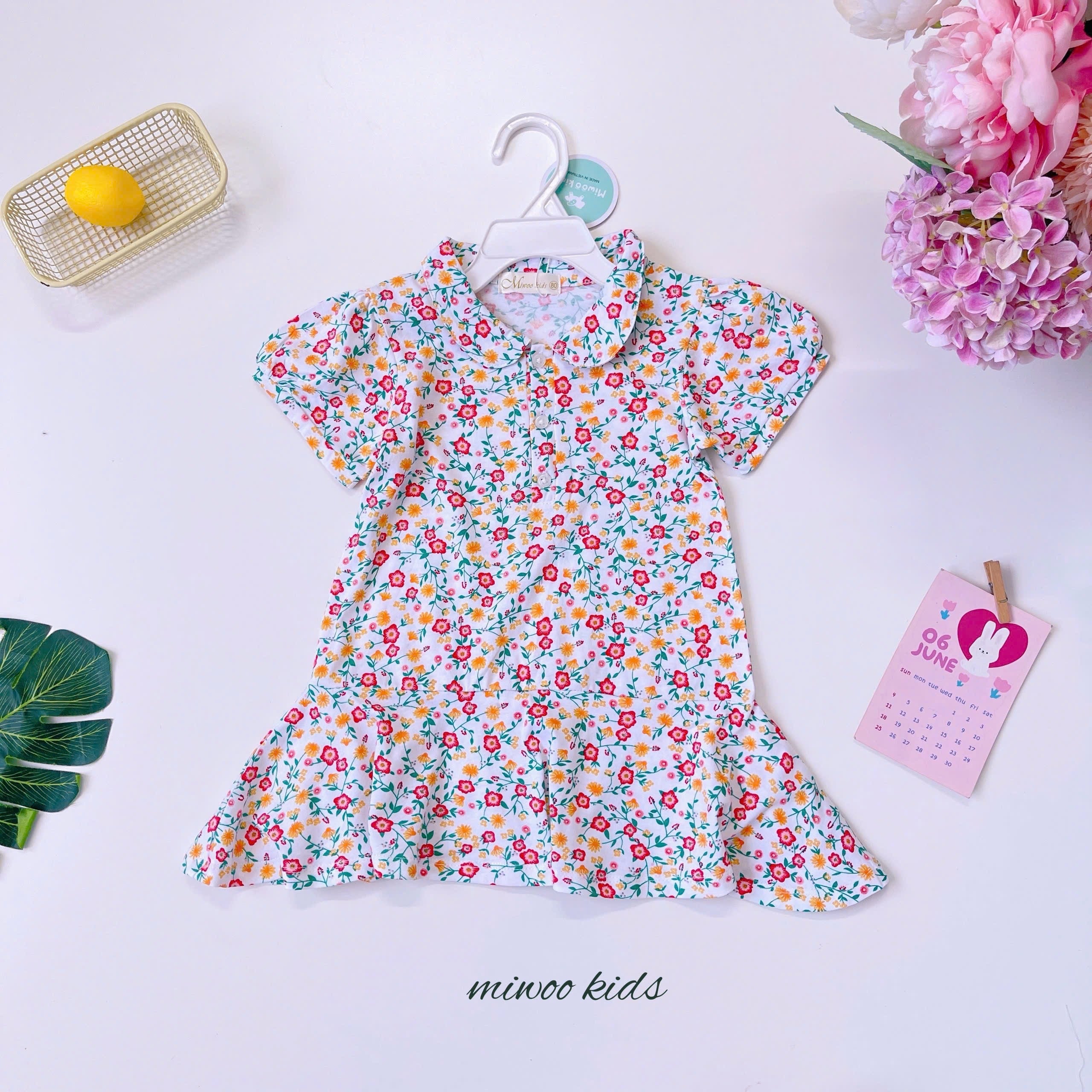 DRESS CUTE LIMITED COTTON COLAR MIWOO