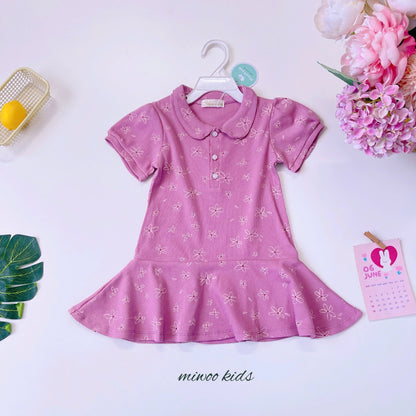 DRESS CUTE LIMITED COTTON COLAR MIWOO