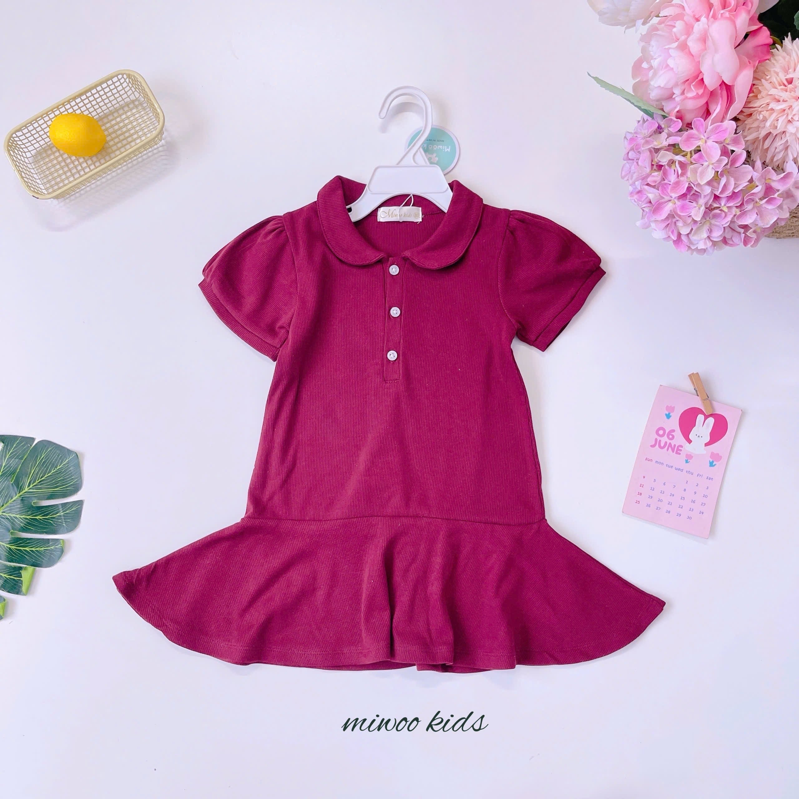DRESS CUTE LIMITED COTTON COLAR MIWOO