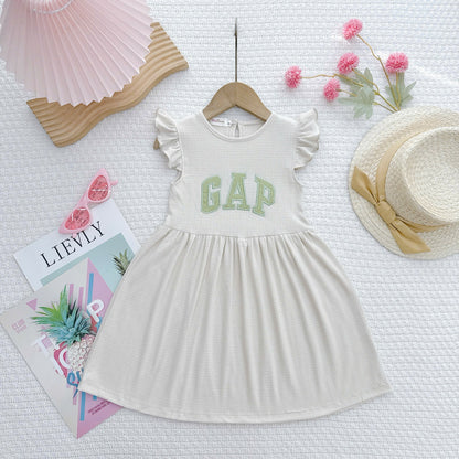 Dress cotton pleated / cotton eyelet sulam V2