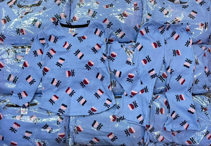 PYJAMAS GIRL LENGAN PANJANG COTTON PLEATED DAN COTTON GEBU